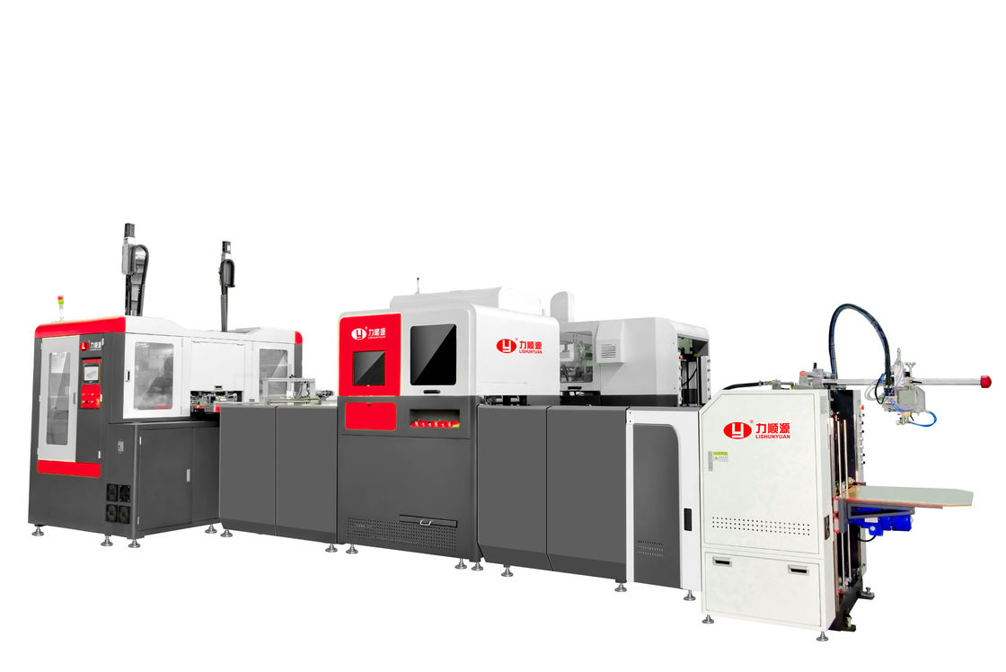Rigid Box Making Machine Featuring Visual Robot Arm Positioning with German Multiple Camera System for Precise Box Making