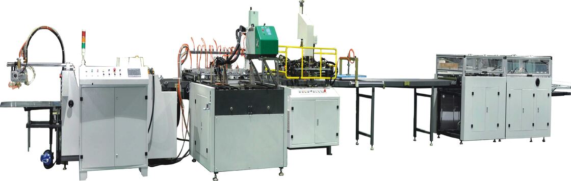 उच्च सटीक फोटोइलेक्ट्रिक नियंत्रण स्वचालित पेपर बॉक्स बनाने की मशीन पीएलसी टच स्क्रीन नियंत्रण प्रणाली कार्य गति 20 से 30 पीसी प्रति मिनट