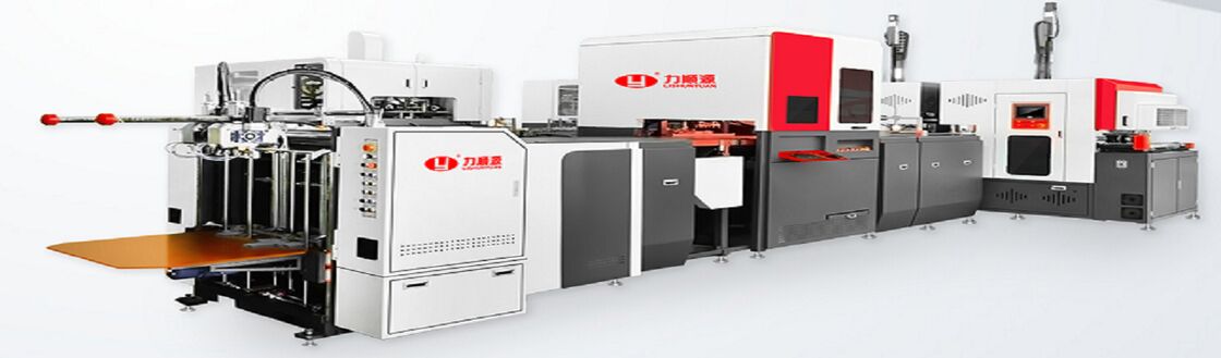 2 में 1 बुद्धिमान स्वचालित उच्च गति कार्डबोर्ड कठोर बॉक्स बनाने की मशीन 50-52PCS/min