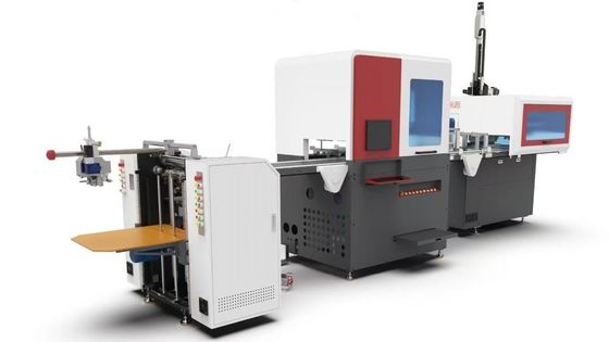 कठोर बॉक्स बनाने की मशीन उच्च उत्पादन दर 32 टुकड़े प्रति मिनट