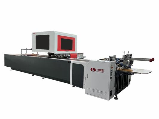 LY 850DN स्वचालित डबल बॉक्स पोजिशनिंग मशीन पेपर फीडिंग मशीन रिजिड बॉक्स स्लीव ज्वेलरी शू लग्जरी कॉस्मेटिक गिफ्ट शू बॉक्स मशीन