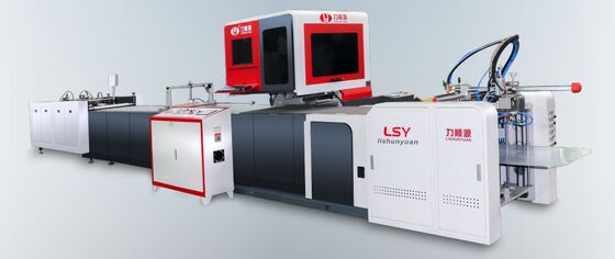 मोबाइल फोन के बक्से, चंद्रमा केक के बक्से, चाय के बक्से के लिए पूरी तरह से स्वचालित मशीन विजन केस रैपिंग सिस्टम