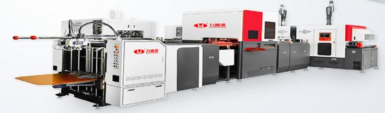 2 में 1 बुद्धिमान स्वचालित उच्च गति कार्डबोर्ड कठोर बॉक्स बनाने की मशीन 50-52PCS/min