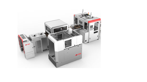 LY-HB2500CK हाई स्पीड 35-45 पीसी / मिनट इंटेलिजेंट रिजिड बॉक्स मेकिंग मशीन मेकअप / ज्वैलरी / वाइन बॉक्स मेकिंग के लिए